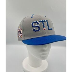 St. Louis Stars Hat Cap Fitted Mens 7 3/8 Gray Blue Baseball Negro Leagues STL